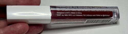 m2u nyc Matte Liquid Lip Lipstick - QUEENS -0.11 Oz/FULLSIZE - NEW Sealed - Picture 4 of 9