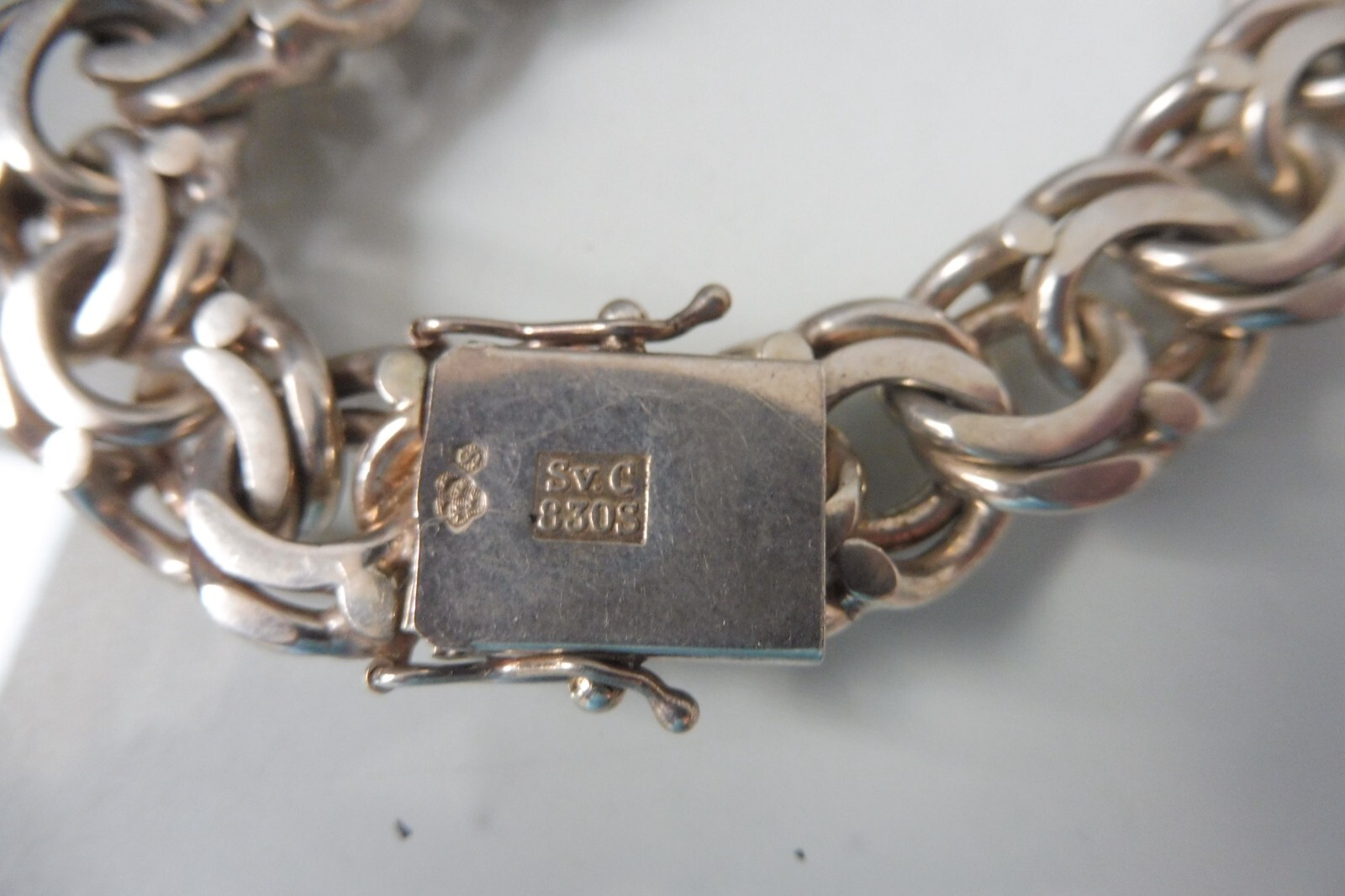 Solid, high quality bracelet, 830 silver, designe… - image 9