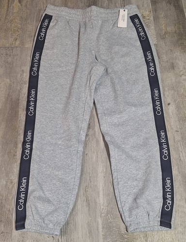 Calvin Klein Gray Performance Sweatpants Women's Large Logo Comfort Sport LG