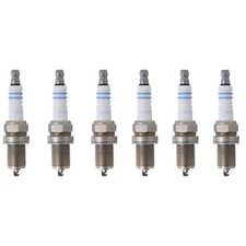 OEM Bosch Super Spark Plugs Set 6PCS For Mercedes W124 R129 W140 F8DC4 BCPR5ES