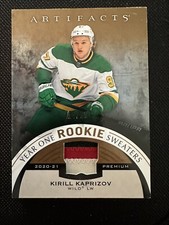 2021-22 Artifacts Hockey Kirill Kaprizov #RS-KK Year One Rookie Sweater Gold /25