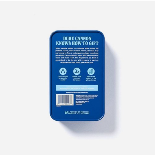 Duke Cannon White Elephant Champion Bar Soap - 10oz - Collectable Tin Edition - Picture 2 of 4