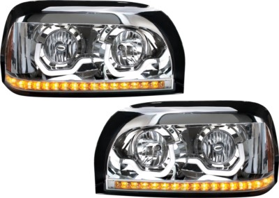 Projection Headlights LED Turn Signal Chrome fits Freightliner Century 31203+4