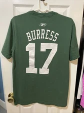 Plaxico Burress New York Jets Reebok Men’s Green Shirt Size Medium
