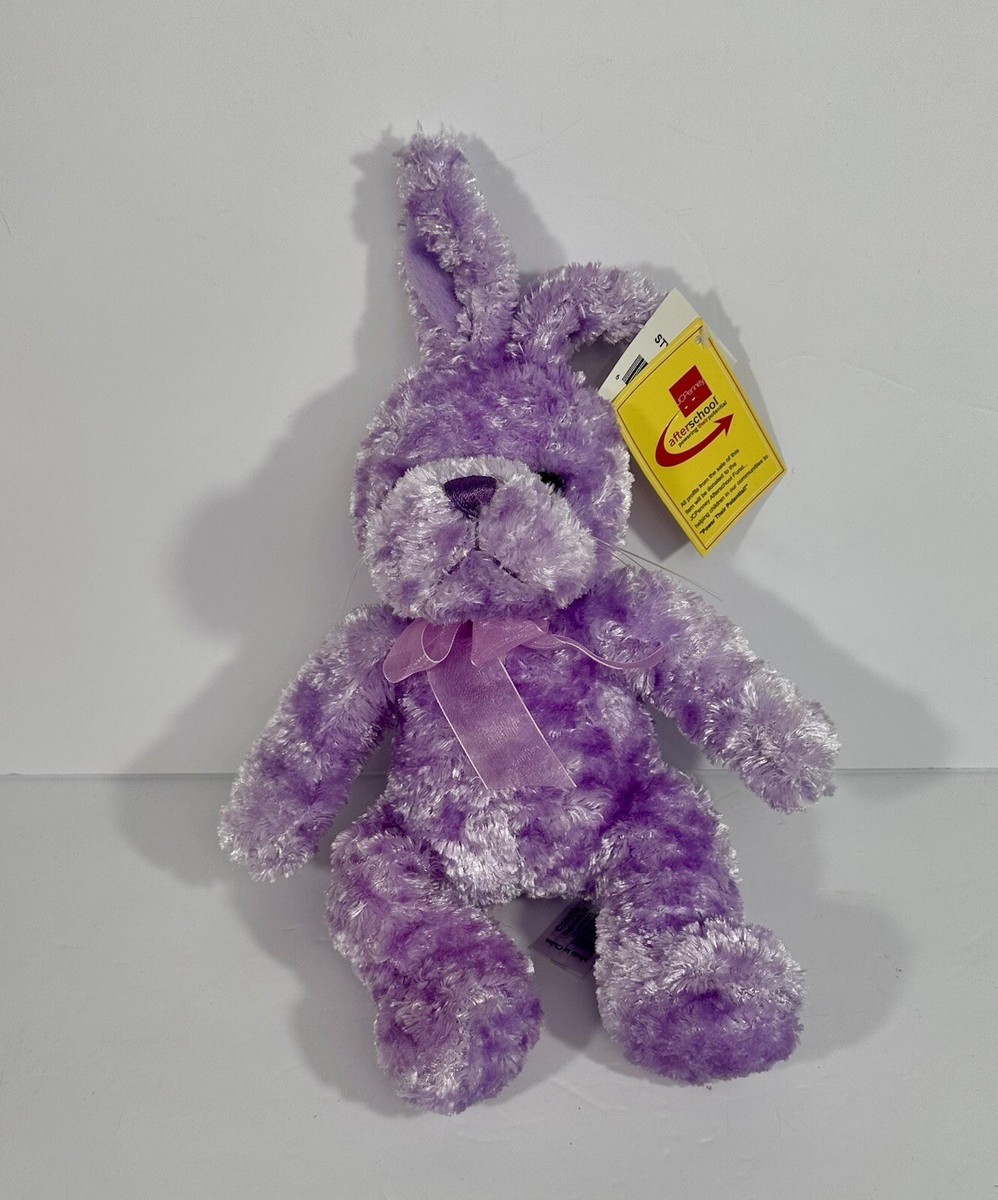 JcPenny Record Play Easter Bunny Rabbit Plush Purple Stuffed Animal Toy  Works