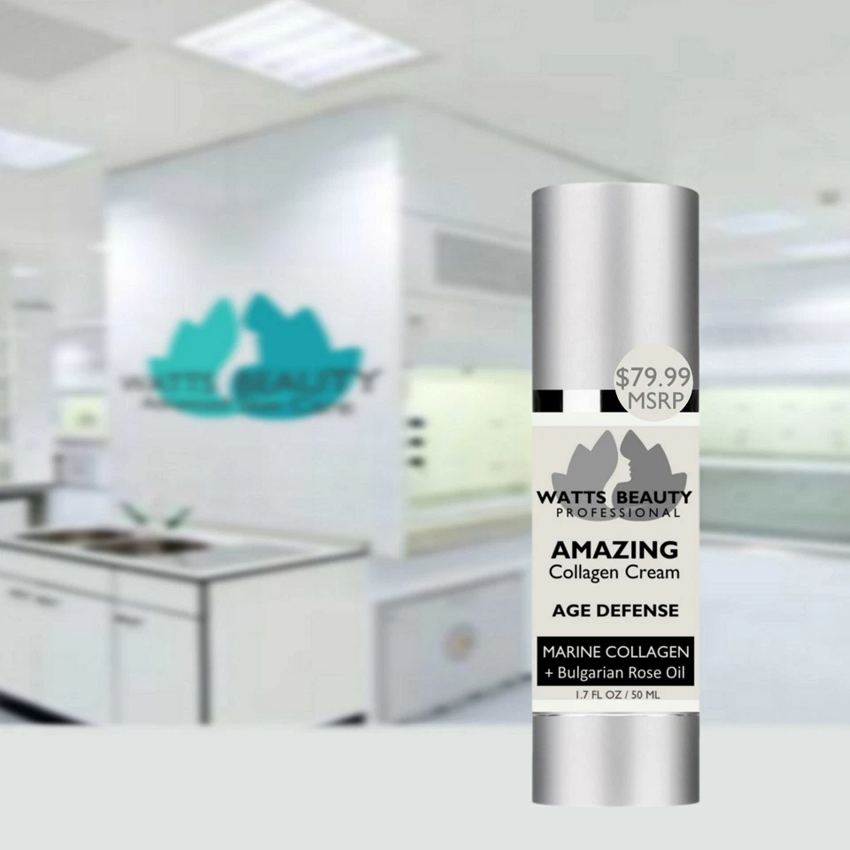 Watts Beauty Increíble Crema de Colágeno Marino, Rostro, Crema Hidratante de Cuello, Spa Favorito Foto 4 de 4