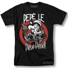 Pepe Le Pew Pew Shirt Classic Cartoon Skunk Vntg Graphic Design T-Shirt