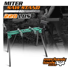 Foldable Miter Saw Horse Stand Heavy Duty 220LBS Green Working Bench Attach Tool