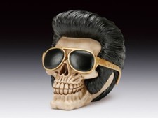 Skull Elvis Like Figurine Statue Skeleton Hal...