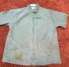 Magid/Westex Indura FR Green FR Welding Work Coat LARGE Short Sleeve