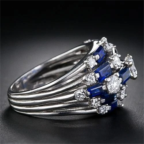 Gorgeous Cubic Zircon Women 925 Silver Plated,Gold Plated Ring Jewelry Sz 6-10 - Picture 23 of 42