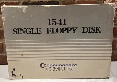 Commodore Computer 1541 Single Floppy Disk Drive, Original Box -Untested-