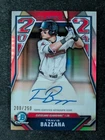 2024 Bowman Draft TRAVIS BAZZANA 200/250 Auto Refractor SP Class Of 2024 #C24-TB
