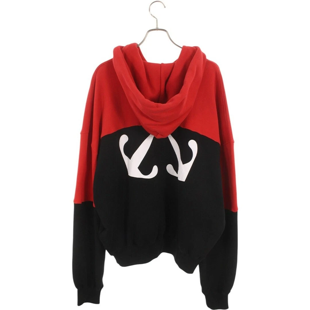 Felpa con cappuccio pullover mezza freccia Off White OMBB118F24FLE002 uomo M usata b3ca593c8b36c5