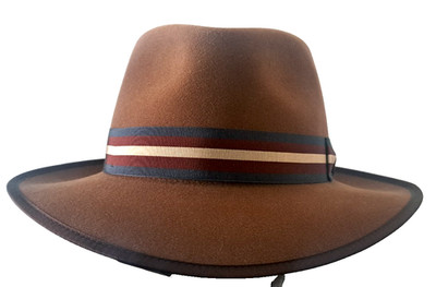 Exquisite Michael Zechbauer pure felt 100% wool hat - size 57 (US size 7 1/8)