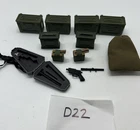 Vintage Accessories Lot For 12" Ultimate Soldiers GI Joe D22 Ammo Smalls Weapons