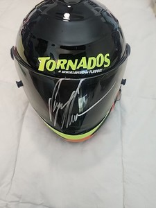 Ryan Newman Tornados Autographed Mini Racing Helmet