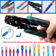 300pcs 19 Values Electrical Crimp Connectors with Crimping tool spade connect...