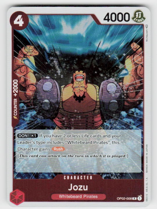 Paramount War #OP02-008 Jozu