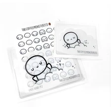 YOU CHOOSE In the Clouds Adhesive Sticky Pocket The Coffee Monsterz Co TCMC