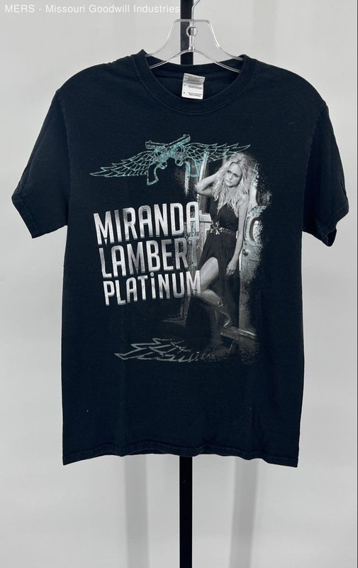 Gildan Black Graphic Miranda Lambert Platinum Tour T Shirt Small