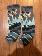 kids SmartWool Socks Size Md full cushion 2 pairs NWOT  .2nds Moose Skiing.