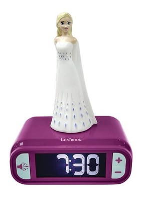 Disney Frozen Elsa Kids Alarm Clock Night Light with Sounds and Ringtones