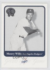 2001 Fleer Greats of the Game Maury Wills #24 0x3f