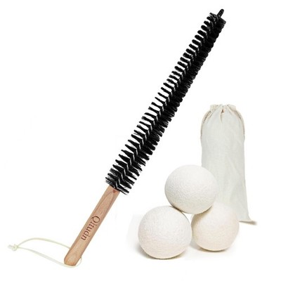 16.5'' Dryer Vent Cleaner Kit with 3 Wool Dryer Balls | Lint Tool for Fire Pre...