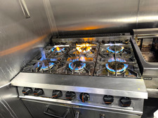 Falcon 6 Burner Oven Range  Natural Gas with Castors
