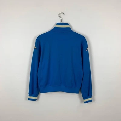 Vintage Rare Kappa Italia Big Logo Embroidery Football Blue Jacket