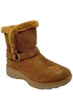 Skechers Women's Slip-ins Easy Going Suede Boots Chestnut