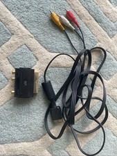 Official Sony Playstation 2 PS1 PS2 PS3 Composite TV AV Cable Lead Scart Adapter