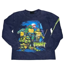 Y2k Toddler TMNT  Teenage Mutant Ninja Turtles Long Sleeve T Shirt 2T/3T