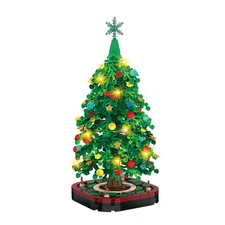 City Creativity Winter Village Christmas Tree Model Home Decoration Building Blo