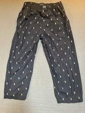 Polo Ralph Lauren Pajama Pants Men  s Size Large Blue Pony Logo Print Sleepwear