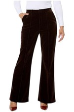 C Wonder Christian Siriano Women's Velvet Trouser Pant Chocolate Plum