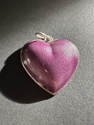 Colgante Opro Plata Esterlina 925 Noruega Noruego De Colección Estate Heart 1104 - Imagen 9 de 12