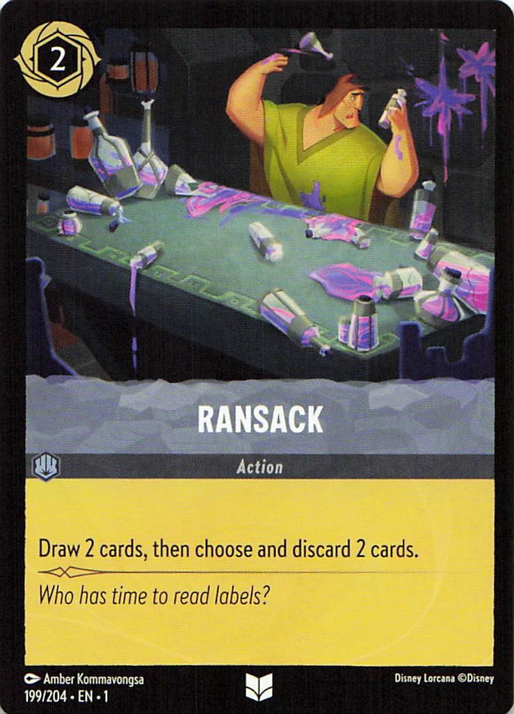 The First Chapter #199/204 Ransack Uncommon, Cold Foil Near Mint or Better