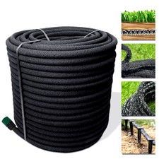 100M SOAKER HOSE PIPE GARDEN DRIP IRRIGATION WATERING SPRINKLER LAWN PLANTS NEW