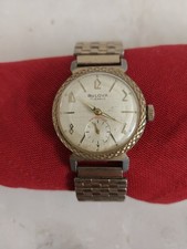 RARE Numerals Vintage  Art Deco BULOVA Men's 17J Watch RUNS