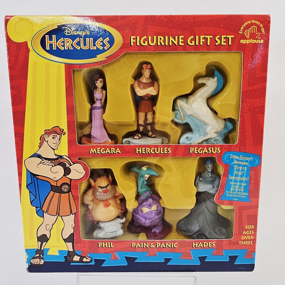 Vintage 1997 Applause Hercules Megara Pegasus Figure Gift Set 6 PC
