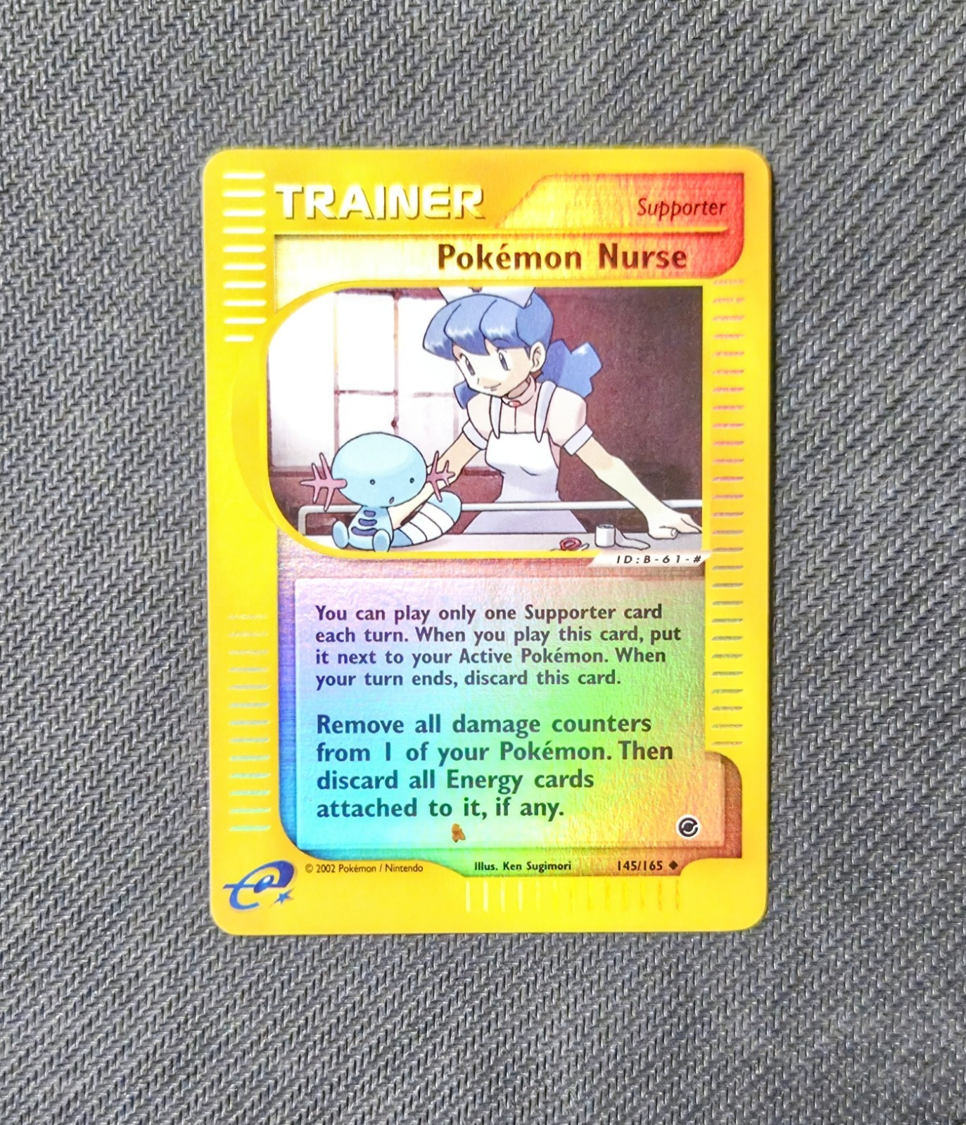 Pokemon Nurse 145/165 Expedition Base Set Reverse Holo Pokemon Card Tcg