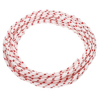 Recoil Starter Rope Pull Cord, 6mm Dia 12m 39ft Pull Cord, Red and White
