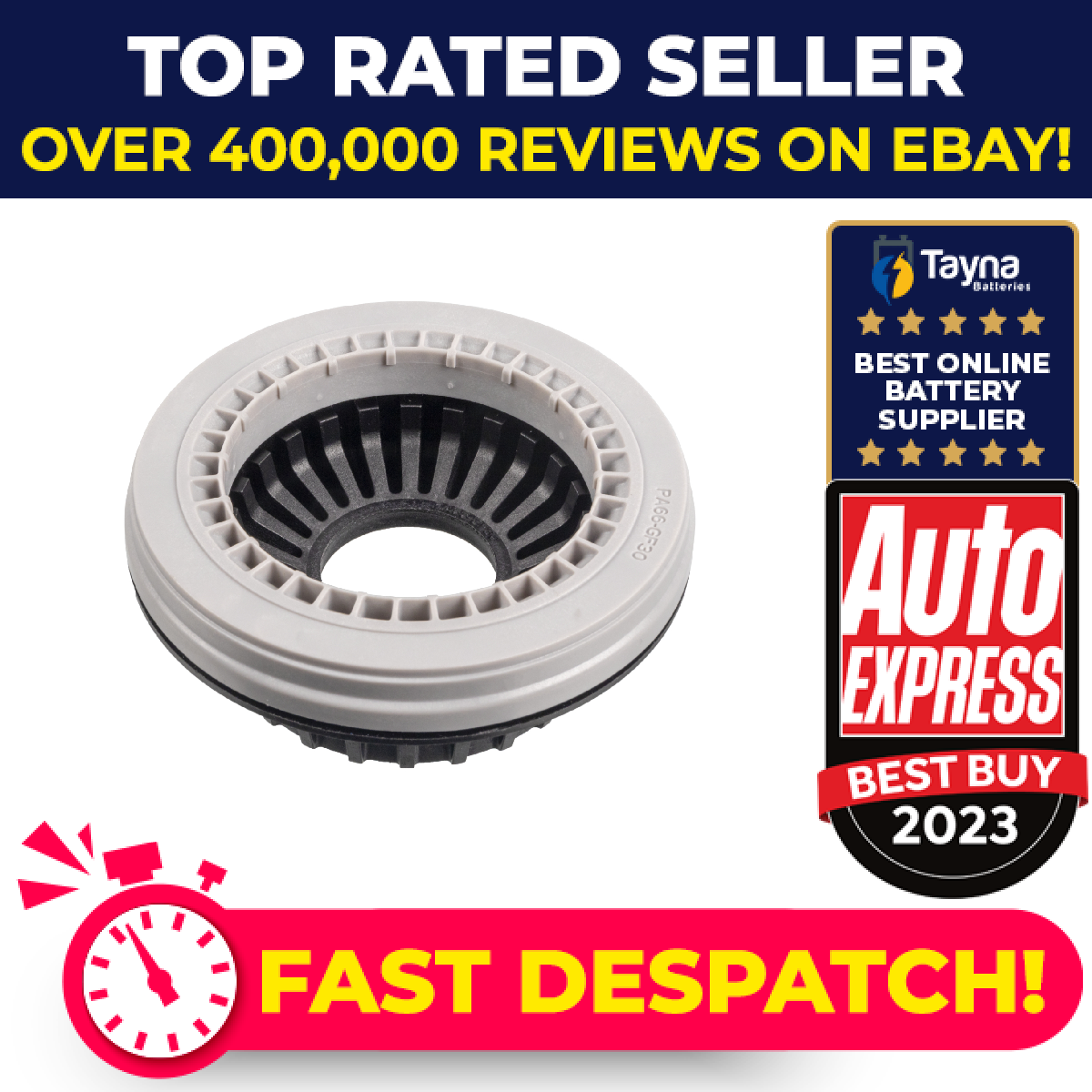 Strut Anti Friction Bearing fits MAZDA 3 1.5D Front Left or Right 16 to 19 Mount