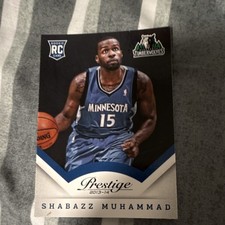 Panini 2013-14 Prestige Rookie Shabazz Muhammad #174 Minnesota Timberwolves