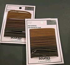 Scunci U Got This No Damage Color Match Hair Elastics Browns 20-Pieces New C-50