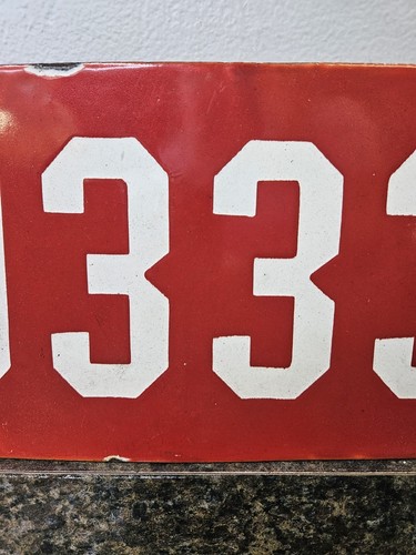 1912 New York Porcelain License Plate *Only Year Made in Porcelain* (Lot 1351) - Picture 3 of 8