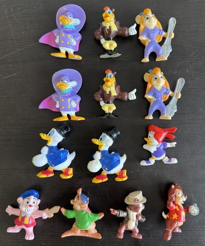 Kellogg's Cereal Disney Vintage PVC Toy Lot Figures Darkwing Rescue Rangers