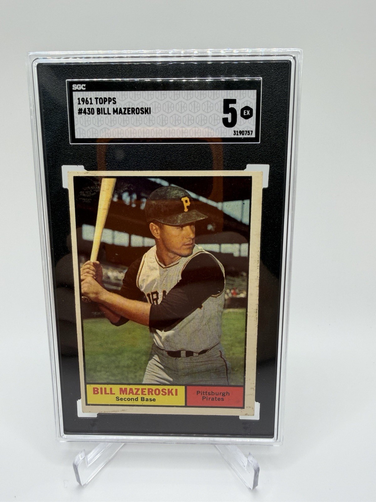 1961 Topps - Bill Mazeroski #430 SGC 5